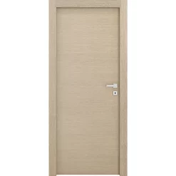 Castorama Bloc-porte Alexia Bois Naturel H.204 X L.63 Cm, Poussant Gauche