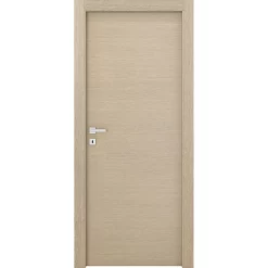 Castorama Bloc-porte Alexia Bois Naturel H.204 X L.73 Cm, Poussant Droit