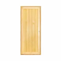 Castorama Bloc-porte Cottage Pin H.204 X L.73 Cm, Poussant Gauche
