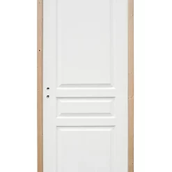 Castorama Bloc-porte Ordesa Postformé Blanc H.204 X L.63 Cm, Poussant Droit