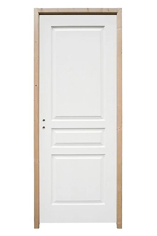 Castorama Bloc-porte Ordesa Postformé Blanc H.204 X L.83 Cm, Poussant Droit 1 Castorama Bloc-porte Ordesa Postformé Blanc H.204 X L.83 Cm, Poussant Droit