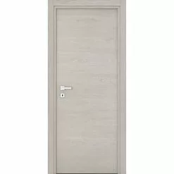 Castorama Bloc-porte Summa Grigio H.204 X L.73, Poussant Droit