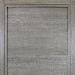 Castorama Bloc-porte Summa Gris Clair H.204 X L.63 Cm, Poussant Droit