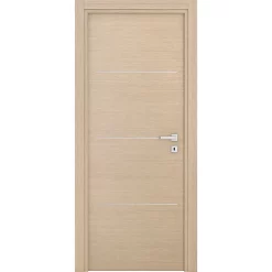 Castorama Bloc-porte Triaconta Bois Naturel H.204 X L.83 Cm, Poussant Gauche