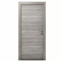 Castorama Bloc-porte Triaconta Gris Clair H.204 X L.73 Cm, Poussant Gauche