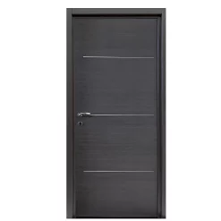 Castorama Bloc-porte Triaconta Gris H.204 X L.83 Cm, Poussant Droit
