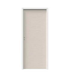 Castorama Bloc-porte Vague Relief Blanc H.204 X L.73 Cm, Poussant Droit