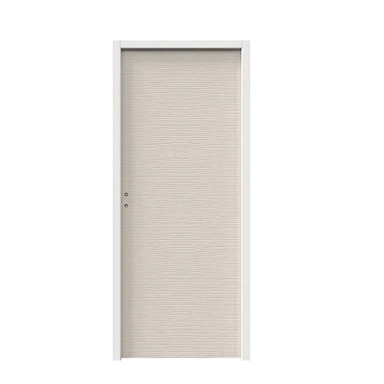 Castorama Bloc-porte Vague Relief Blanc H.204 X L.93 Cm, Poussant Droit 1 Castorama Bloc-porte Vague Relief Blanc H.204 X L.93 Cm, Poussant Droit