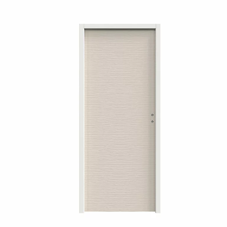 Castorama Bloc-porte Vague Relief Blanc H.204 X L.93 Cm, Poussant Gauche 1 Castorama Bloc-porte Vague Relief Blanc H.204 X L.93 Cm, Poussant Gauche