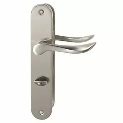 Castorama Ensemble Poignées De Porte Condamnation Renge Entraxe 195 Mm Métal Chromé Mat Colours