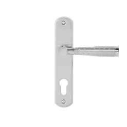 Castorama Ensemble Poignées De Porte Cylindre 165 Colours Letur Chrome