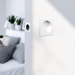 Castorama Galandage Carré à Visser GoodHome Irvil Mat Blanc Ø55.5mm