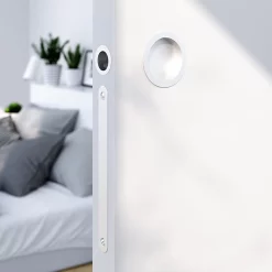 Castorama Galandage Rond à Visser GoodHome Minzh Mat Blanc Ø55mm