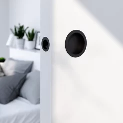 Castorama Galandage Rond à Visser GoodHome Minzh Mat Noir Ø55mm