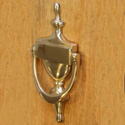 Castorama Heurtoir De Porte Extérieur GoodHome Tudy Effet Laiton Doré H.180 Mm X L.97 Mm