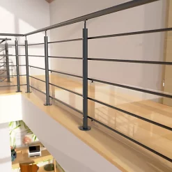 Castorama Kit Garde Corps à Plat Oxalis Gris 2m