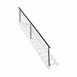 Castorama Pack Balustrade Universo Alu Noir Sablé 4 Ml