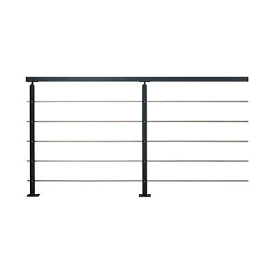 Castorama Pack Balustre Universo Alu Noir Sablé 2ml 1 Castorama Pack Balustre Universo Alu Noir Sablé 2ml
