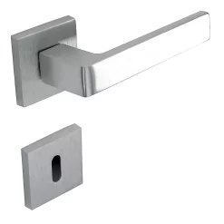 Castorama Poignée Sur Rosace Carrée + Clé Shelby Satinée