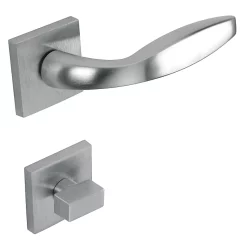 Castorama Poignée Sur Rosace Carrée + Condamnation Nicole Satinée