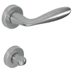 Castorama Poignée Sur Rosace Ronde + Condamnation Antea Satinée