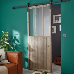 Castorama Porte Champêtre + Système Coulissant