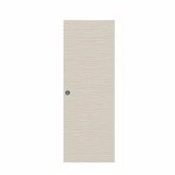 Castorama Porte Coulissante Vague Relief Blanc H.204 X L.73 Cm