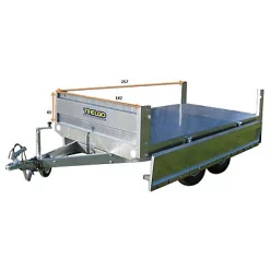 Castorama Remorque TRELGO VA 254 DE + Roue Jockey
