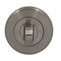 Castorama Rosace De Fonction Rond à Visser à Condamnation Duod Acier Effet Nickel Satin Gris Ø52mm