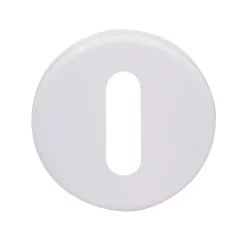 Castorama Rosace De Fonction Rond à Visser à Serrure Duod Acier Mat Blanc Ø52mm