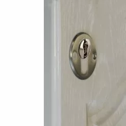 Castorama Rosace De Fonction Rond à Visser GoodHome Brillant Argent Ø48mm