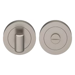 Castorama Rosace De Fonction Rond Tube à Visser à Condamnation GoodHome Duod Effet Nickel Satin Gris Ø50mm